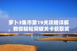 萝卜3集市第19关攻略详解，教你轻松突破关卡获取奖励秘诀