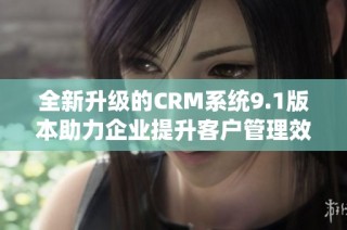 全新升级的CRM系统9.1版本助力企业提升客户管理效率