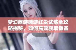 梦幻西游端游红尘试炼全攻略揭秘，如何高效获取储备金与丰厚奖励
