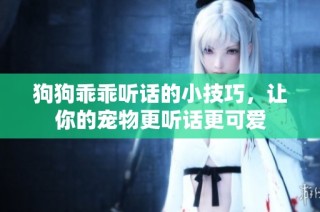 狗狗乖乖听话的小技巧，让你的宠物更听话更可爱