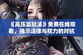 《高压监狱法》免费在线观看，揭示法律与权力的对抗之路