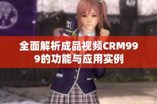全面解析成品视频CRM999的功能与应用实例