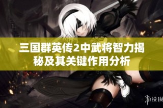 三国群英传2中武将智力揭秘及其关键作用分析