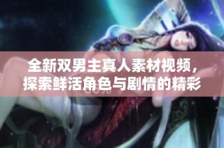 全新双男主真人素材视频，探索鲜活角色与剧情的精彩结合
