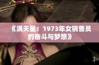 《满天星：1973年女销售员的奋斗与梦想》
