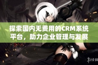 探索国内无费用的CRM系统平台，助力企业管理与发展