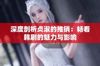 深度剖析贞淑的推销：畅看韩剧的魅力与影响
