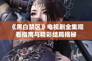 《黑白禁区》电视剧全集观看指南与精彩结局揭秘