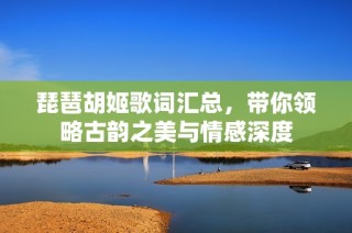琵琶胡姬歌词汇总，带你领略古韵之美与情感深度