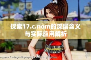 探索17.c.nom的深层含义与实际应用解析