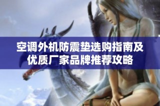 空调外机防震垫选购指南及优质厂家品牌推荐攻略