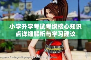 小学升学考试考纲核心知识点详细解析与学习建议