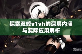 探索双修v1vh的深层内涵与实际应用解析