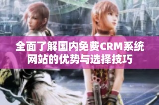 全面了解国内免费CRM系统网站的优势与选择技巧