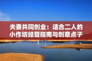 夫妻共同创业：适合二人的小作坊经营指南与创意点子