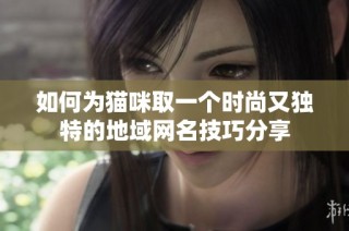 如何为猫咪取一个时尚又独特的地域网名技巧分享