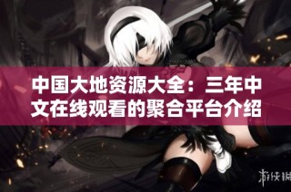 中国大地资源大全：三年中文在线观看的聚合平台介绍