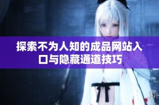 探索不为人知的成品网站入口与隐藏通道技巧