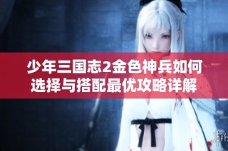 少年三国志2金色神兵如何选择与搭配最优攻略详解