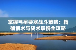 掌握弓星要塞战斗策略：精确箭术与战术联携全攻略