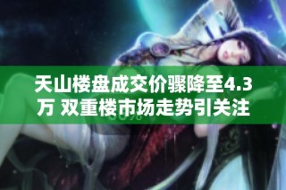 天山楼盘成交价骤降至4.3万 双重楼市场走势引关注