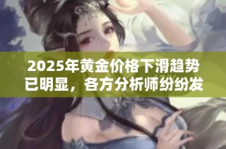 2025年黄金价格下滑趋势已明显，各方分析师纷纷发出警告