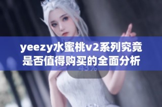 yeezy水蜜桃v2系列究竟是否值得购买的全面分析