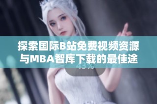 探索国际B站免费视频资源与MBA智库下载的最佳途径与技巧