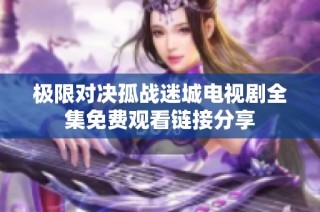 极限对决孤战迷城电视剧全集免费观看链接分享