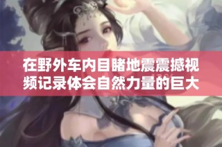 在野外车内目睹地震震撼视频记录体会自然力量的巨大威力