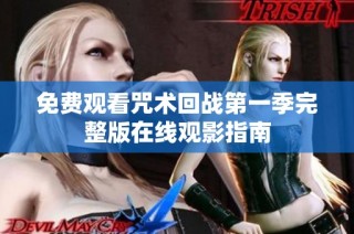 免费观看咒术回战第一季完整版在线观影指南