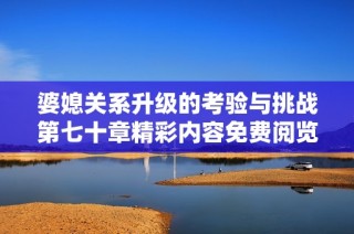 婆媳关系升级的考验与挑战第七十章精彩内容免费阅览