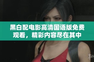 黑白配电影高清国语版免费观看，精彩内容尽在其中