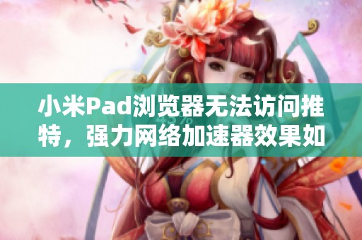 小米Pad浏览器无法访问推特，强力网络加速器效果如何解析