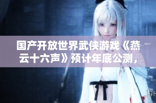 国产开放世界武侠游戏《燕云十六声》预计年底公测，重磅来袭！