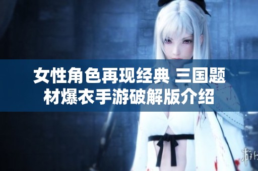 女性角色再现经典 三国题材爆衣手游破解版介绍