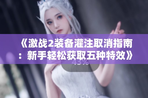 《激战2装备灌注取消指南：新手轻松获取五种特效》