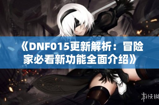 《DNF015更新解析：冒险家必看新功能全面介绍》
