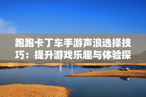 跑跑卡丁车手游声浪选择技巧：提升游戏乐趣与体验探秘