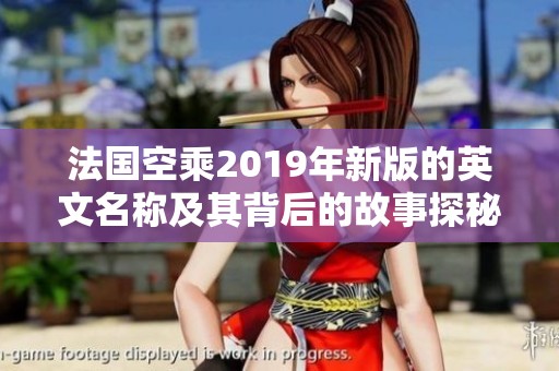 法国空乘2019年新版的英文名称及其背后的故事探秘
