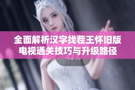 全面解析汉字找茬王怀旧版电视通关技巧与升级路径