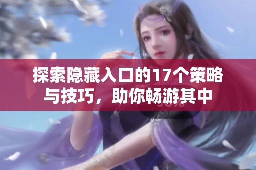 探索隐藏入口的17个策略与技巧，助你畅游其中