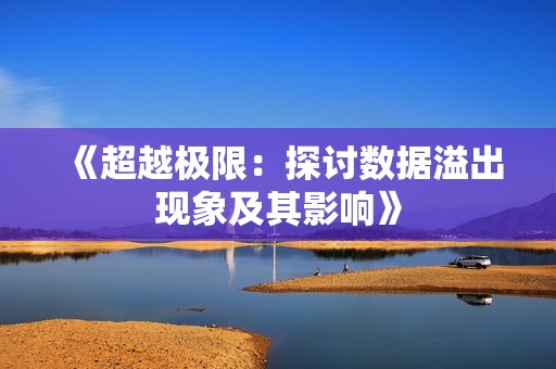 《超越极限：探讨数据溢出现象及其影响》