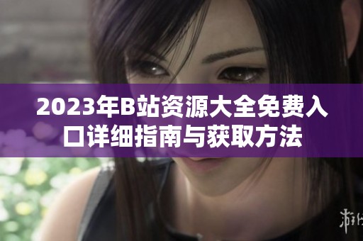 2023年B站资源大全免费入口详细指南与获取方法