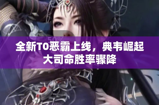 全新T0恶霸上线，典韦崛起大司命胜率骤降