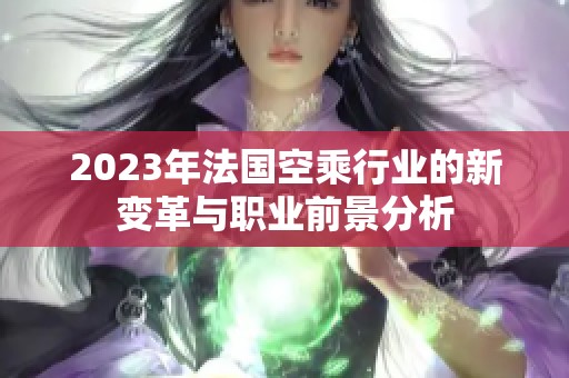 2023年法国空乘行业的新变革与职业前景分析