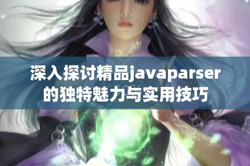 深入探讨精品javaparser的独特魅力与实用技巧