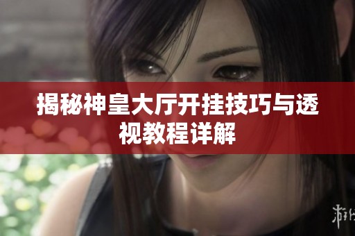 揭秘神皇大厅开挂技巧与透视教程详解