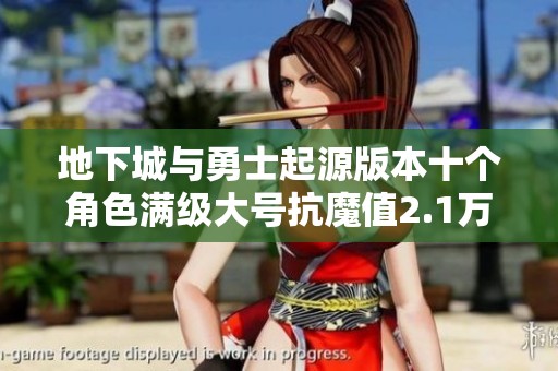 地下城与勇士起源版本十个角色满级大号抗魔值2.1万新开区揭秘