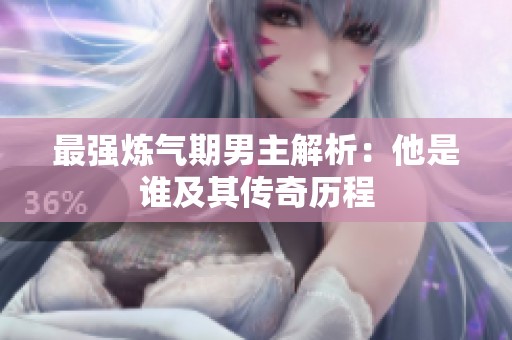 最强炼气期男主解析：他是谁及其传奇历程